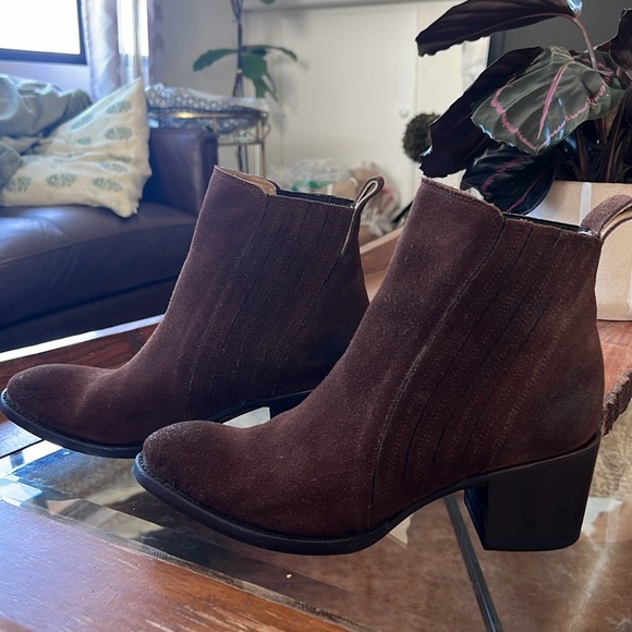 Brown Suede Booties - Picture 4 of 10